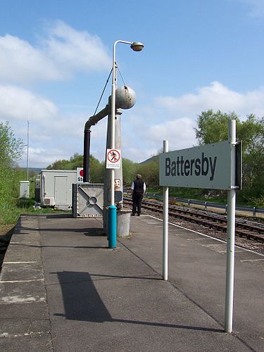 Battersby railway station